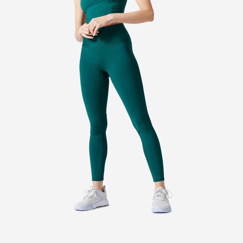 Leggings - Cardio Damen Türkisblau XL von DOMYOS