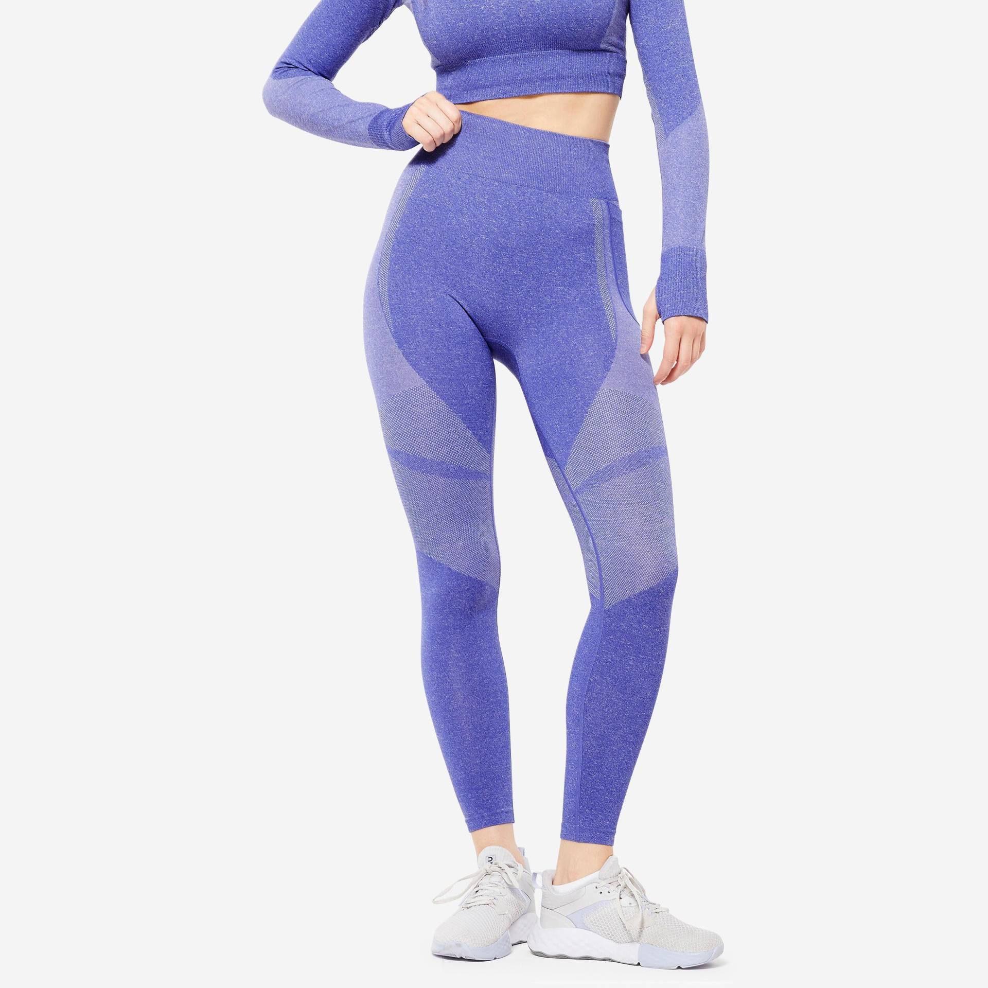 Leggings - Fti 900 Damen Blau Bedruckt L von DOMYOS