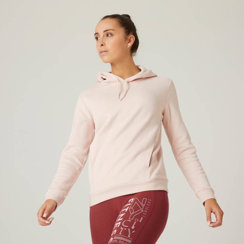 DOMYOS - Sweatshirt 520, für Damen, Dusty Rose, Größe S von DOMYOS