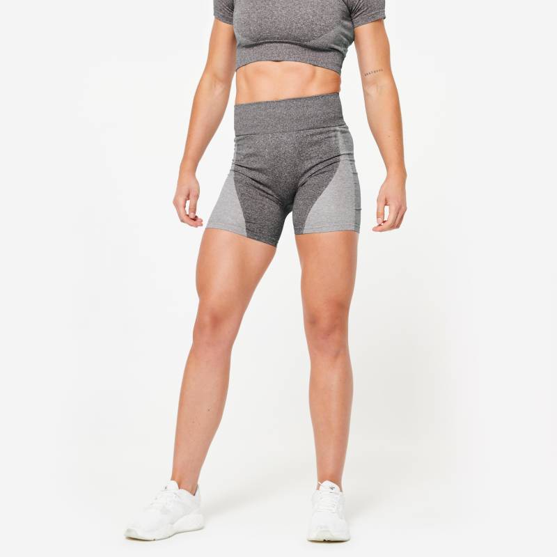 Shorts - Fst 900 Seamless Damen Taubengrau XL von DOMYOS