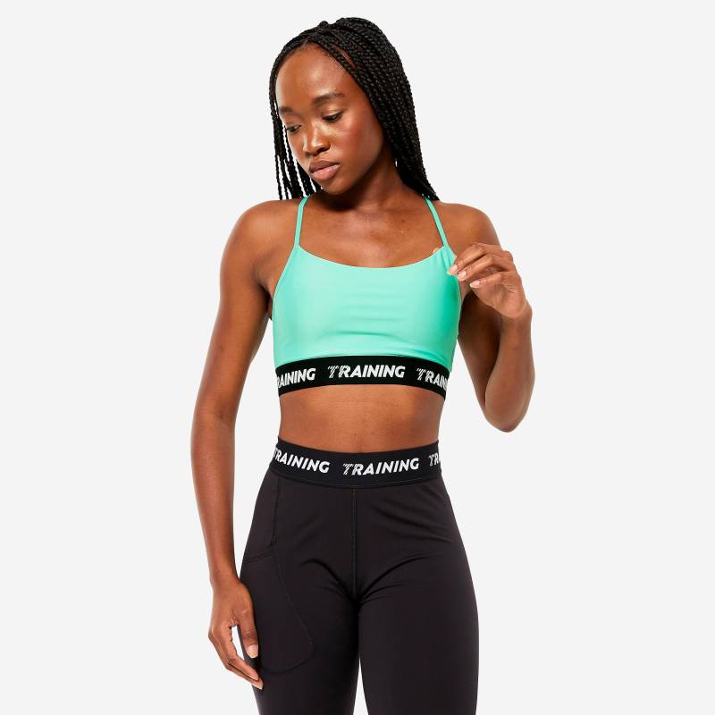 Sport-bh - Cardio Damen Türkisblau L von DOMYOS