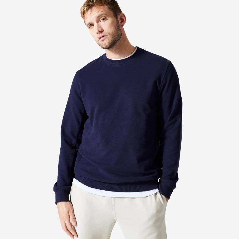 Sweatshirt - 100 Herren Blau Bedruckt 3XL von DOMYOS