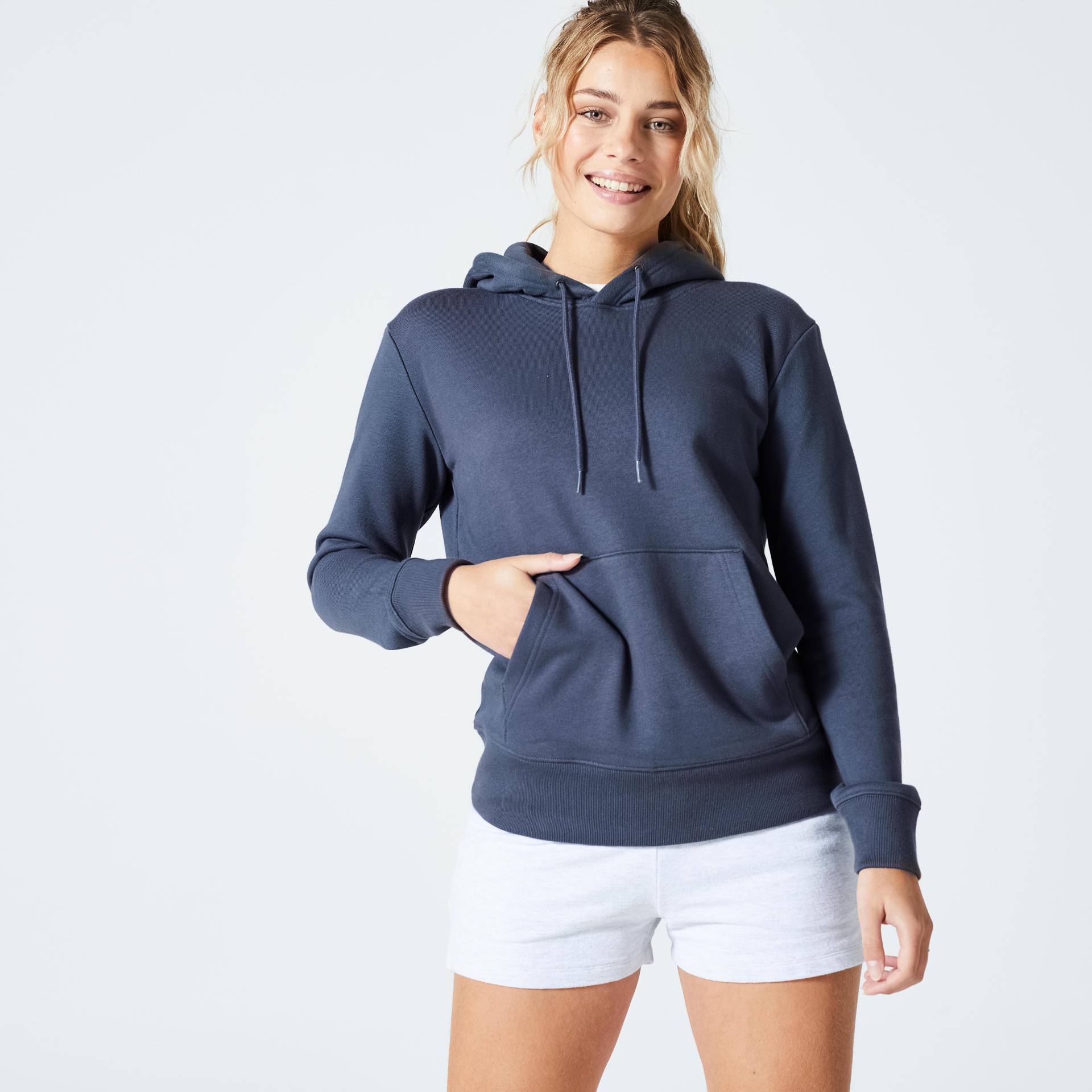 Sweatshirt - 500 Damen Gewittergrau L von DOMYOS