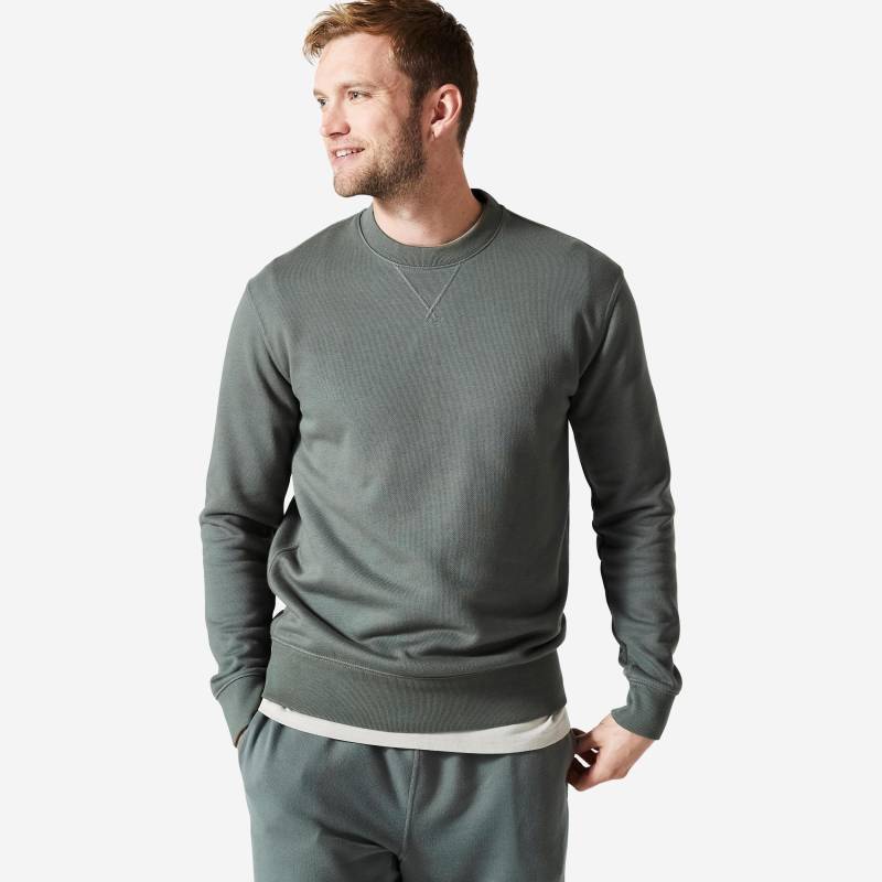 Sweatshirt - 500 Ess M Herren Braun Medium 52/2XL von DOMYOS