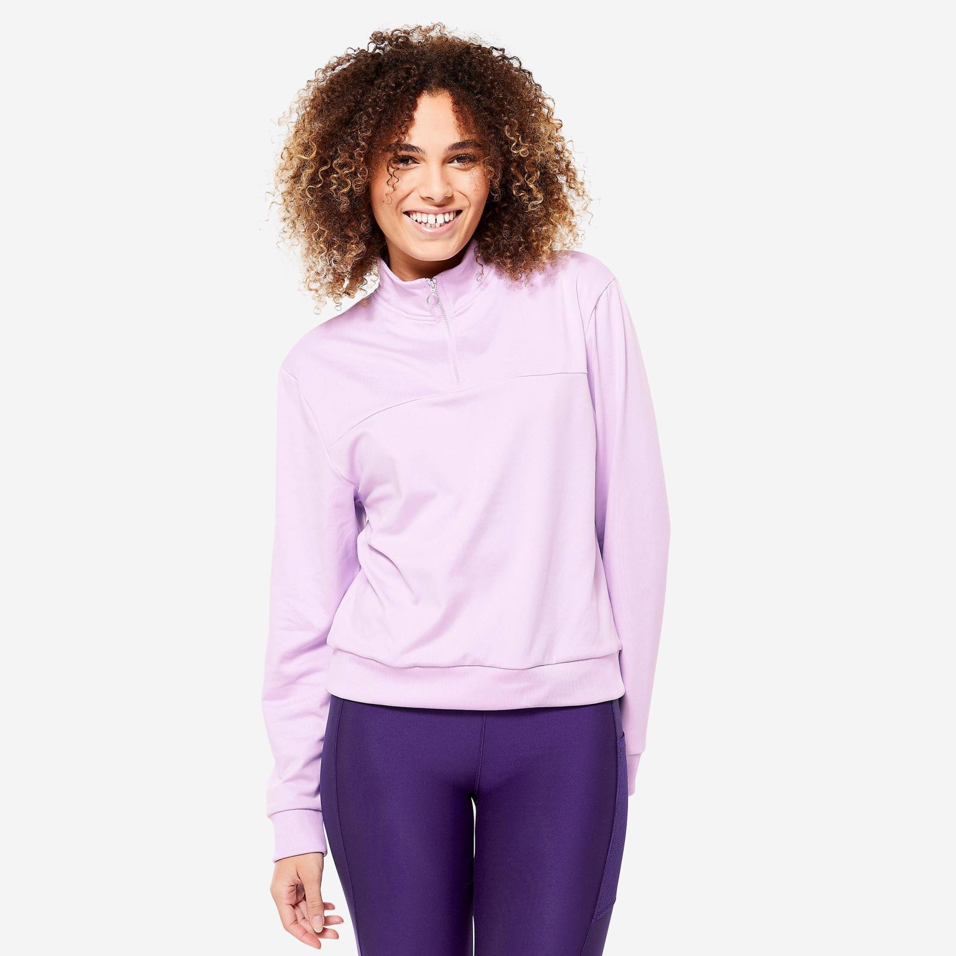 Sweatshirt - Cardio Damen Gewittergrau 52/2XL von DOMYOS