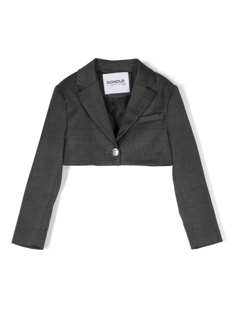 DONDUP KIDS checkered blazer - Grey von DONDUP KIDS