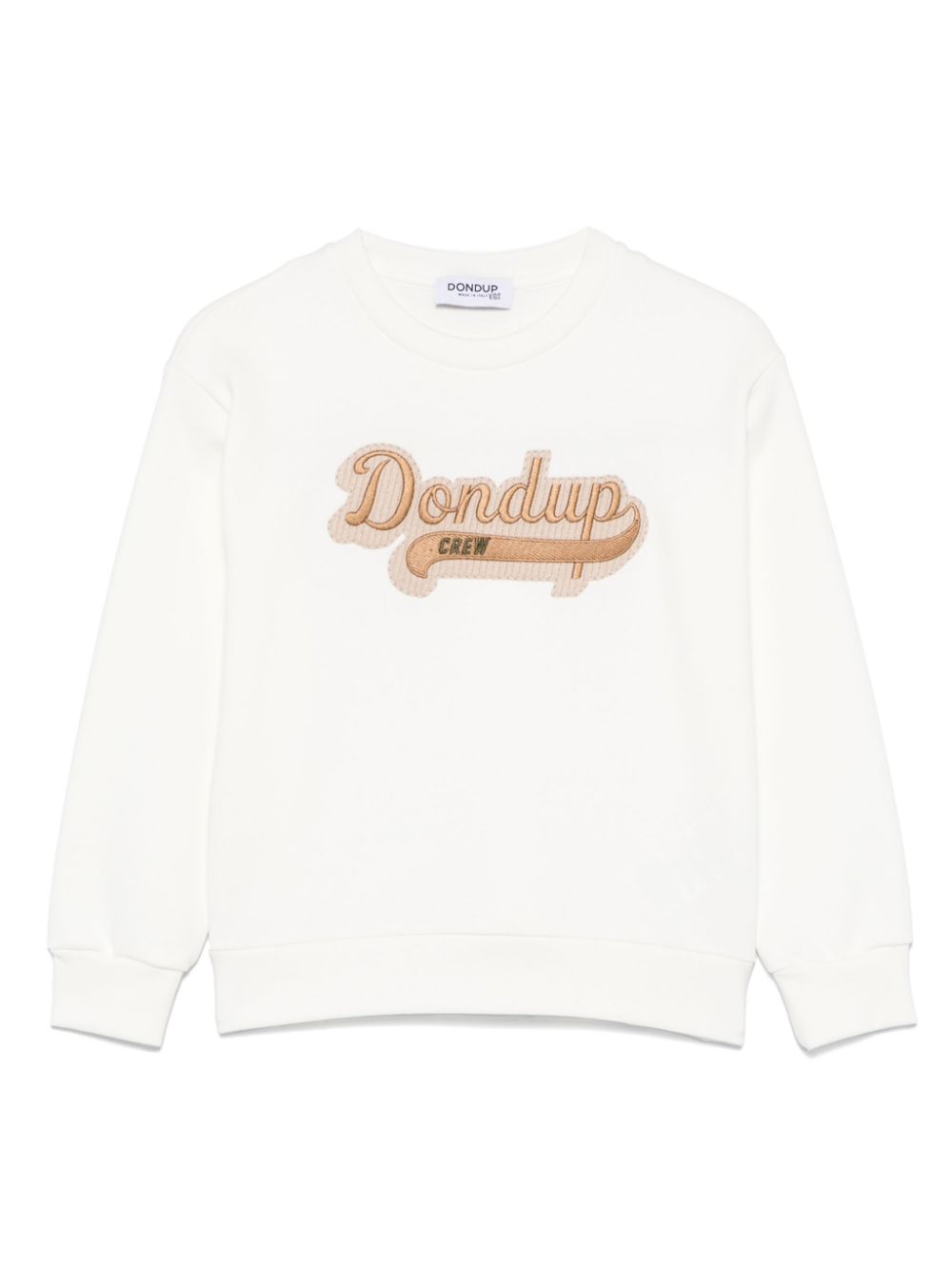 DONDUP KIDS logo-embroidered sweatshirt - Neutrals von DONDUP KIDS