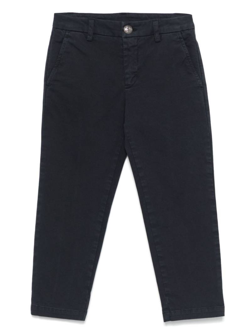 DONDUP KIDS logo-plaque trousers - Blue von DONDUP KIDS