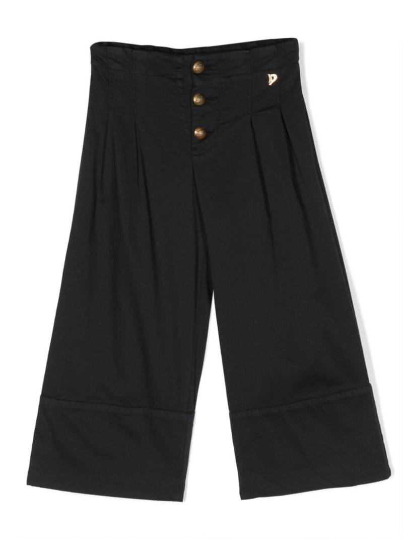 DONDUP KIDS pleated-detail wide-leg trousers - Blue von DONDUP KIDS