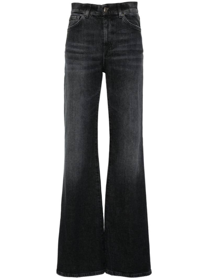 DONDUP Amber mid-rise wide-leg jeans - Black von DONDUP