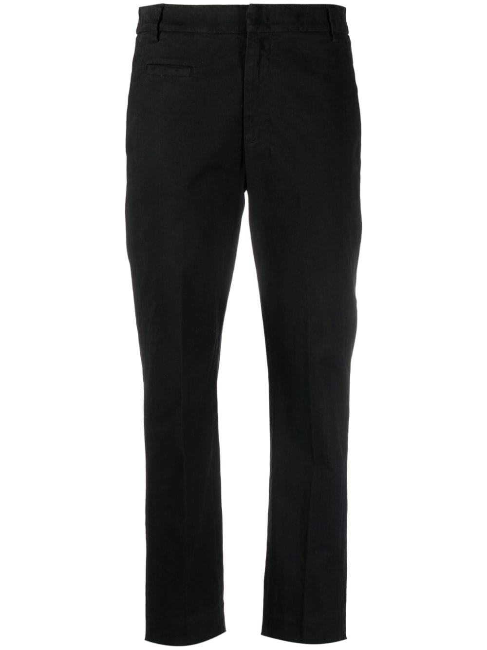 DONDUP Ariel slim cropped trousers - Black von DONDUP