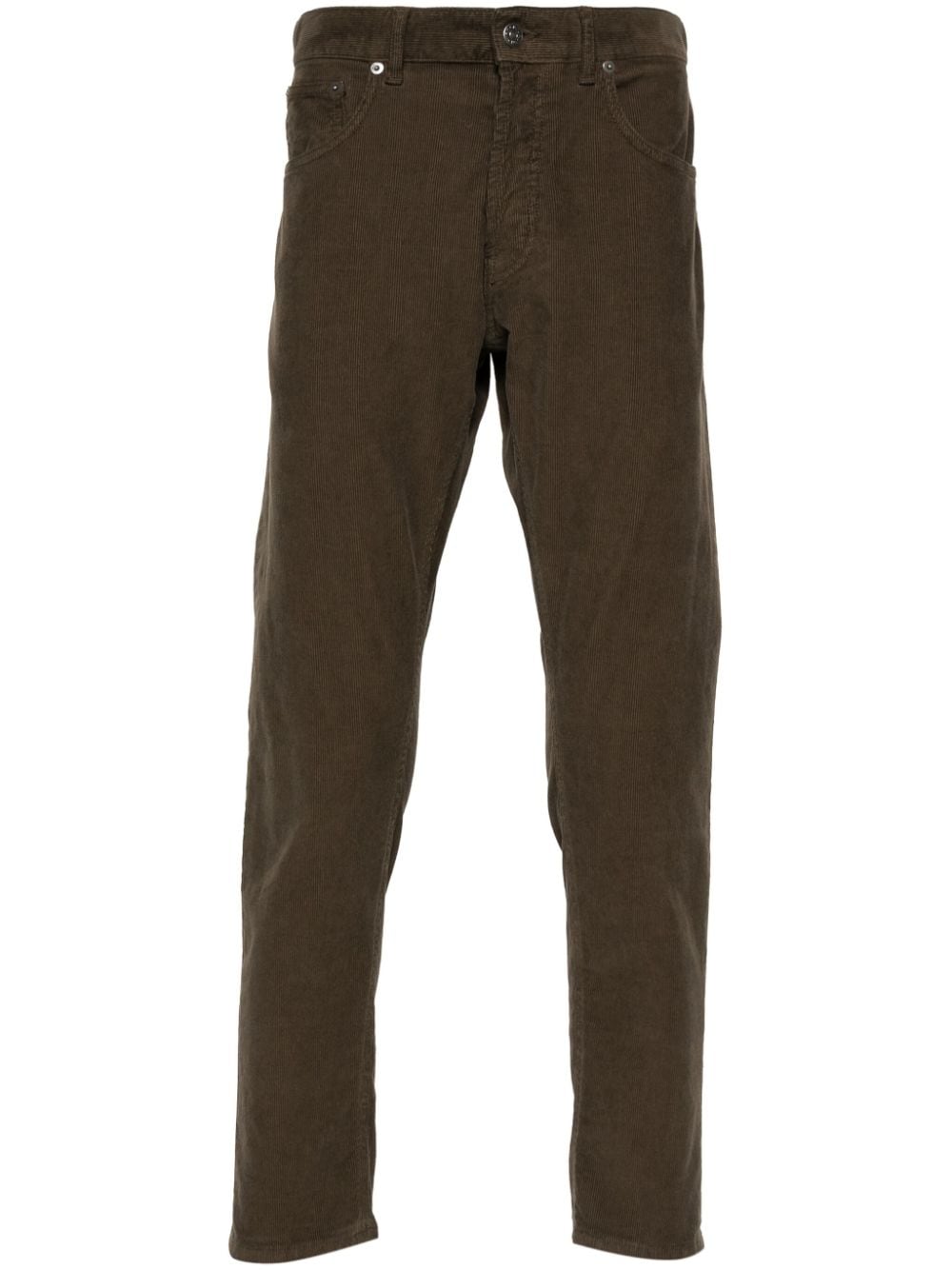 DONDUP Dian mid-rise slim-fit trousers - Green von DONDUP