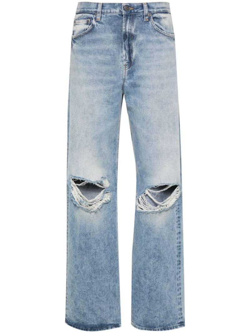 DONDUP Francine low-rise wide-leg jeans - Blue von DONDUP