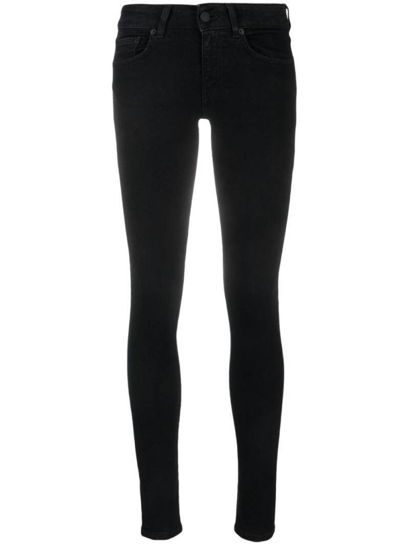 DONDUP Gaia low-rise skinny jeans - Black von DONDUP