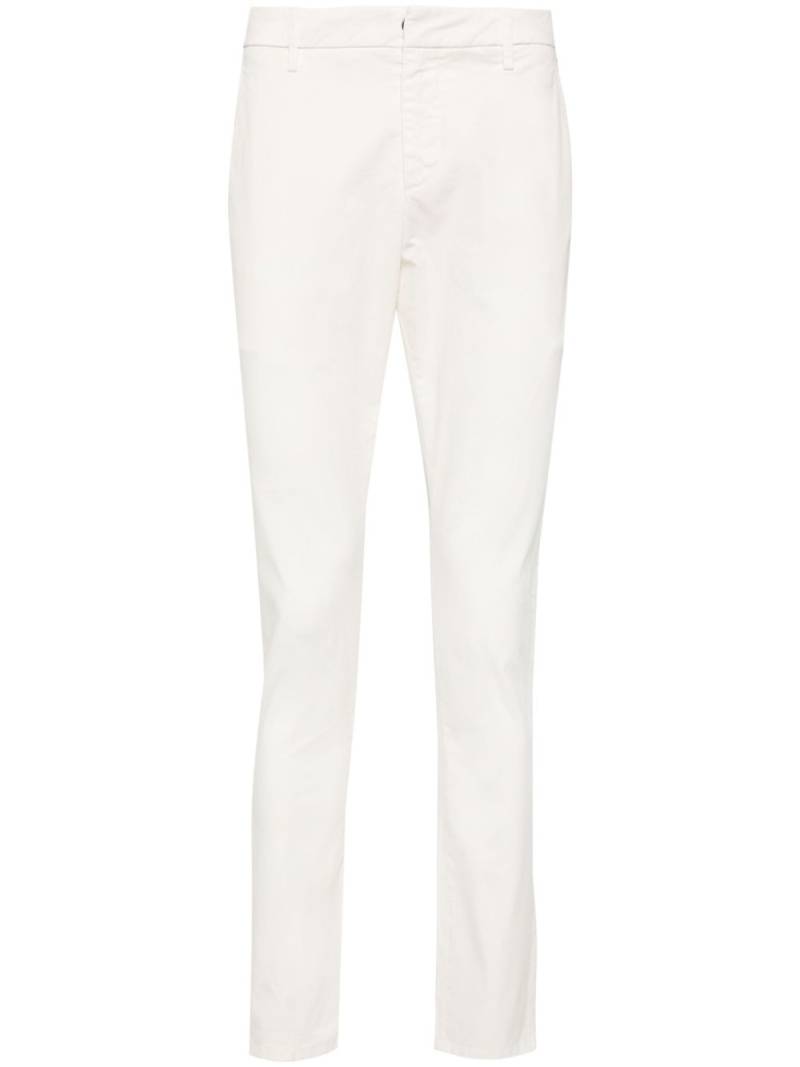 DONDUP Gaubert mid-rise tapered trousers - White von DONDUP