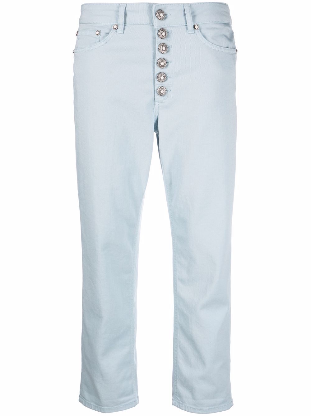 DONDUP Koons cropped button-fly jeans - Blue von DONDUP