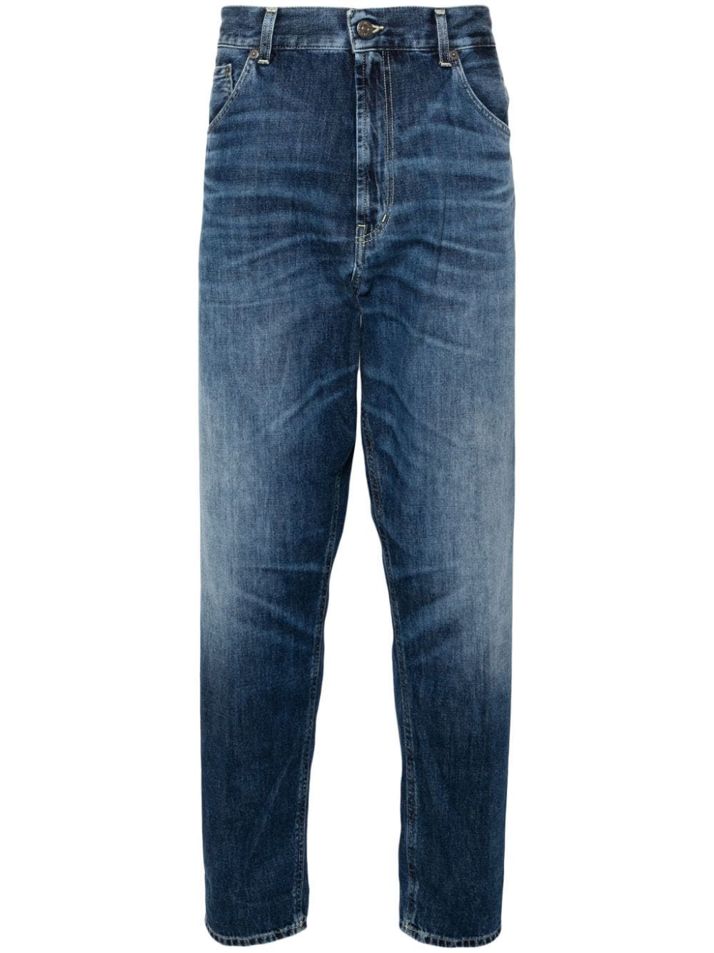 DONDUP Paco mid-rise tapered jeans - Blue von DONDUP