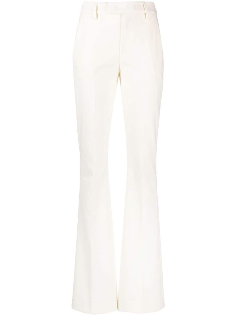 DONDUP Tina bootcut trousers - White von DONDUP