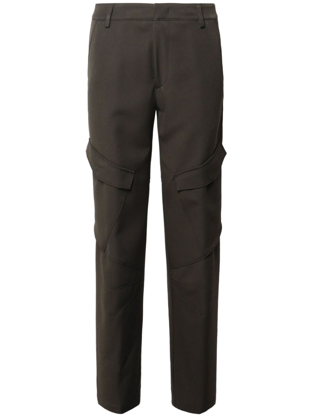 DONDUP cotton-poplin straight-leg trousers - Brown von DONDUP