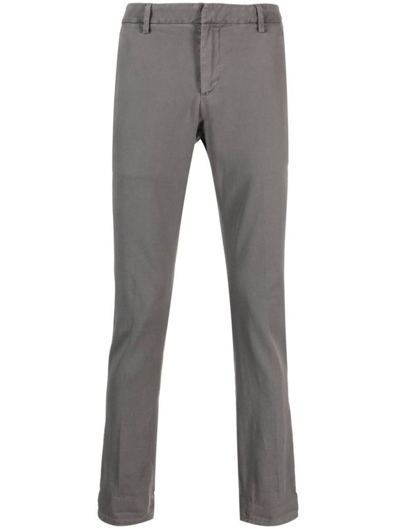 DONDUP cotton straight-leg trousers - Grey von DONDUP