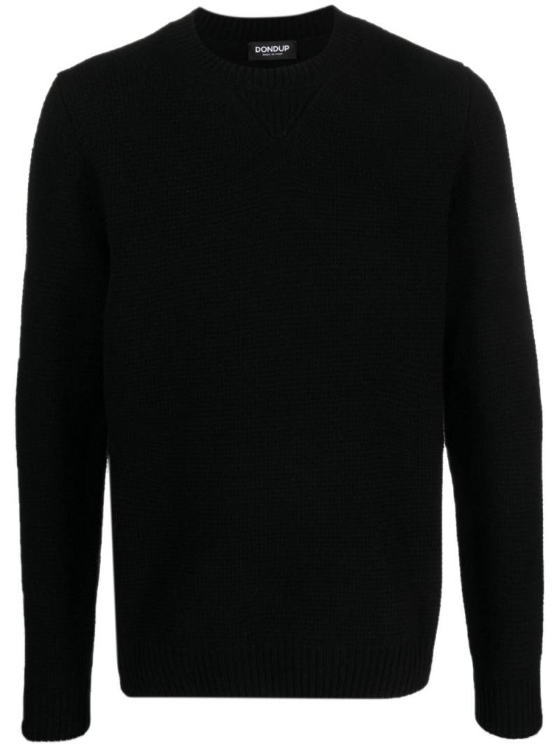 DONDUP crew-neck knitted jumper - Black von DONDUP