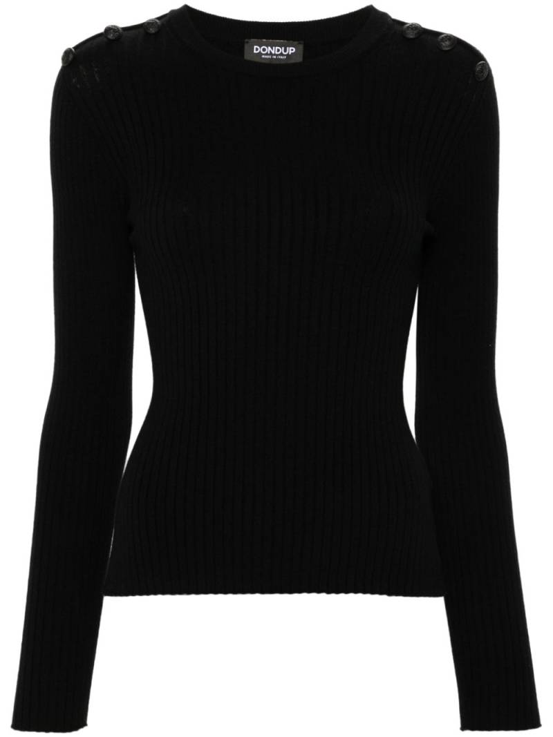 DONDUP crew-neck sweater - Black von DONDUP