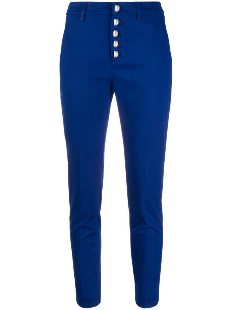 DONDUP cropped slim-cut trousers - Blue von DONDUP