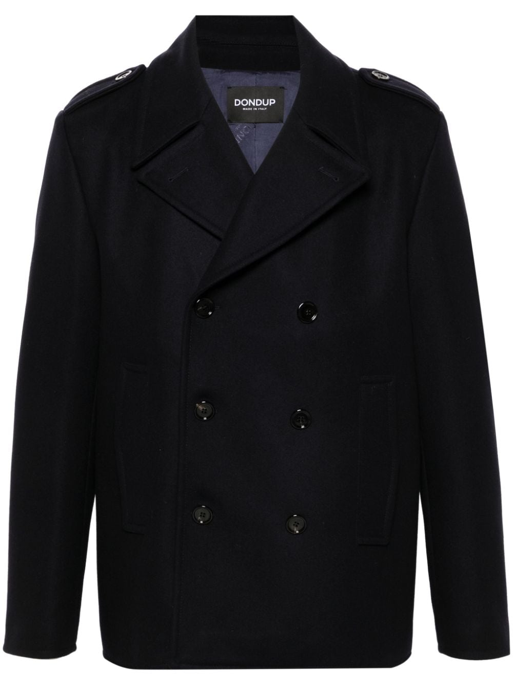 DONDUP double-breasted coat - Blue von DONDUP