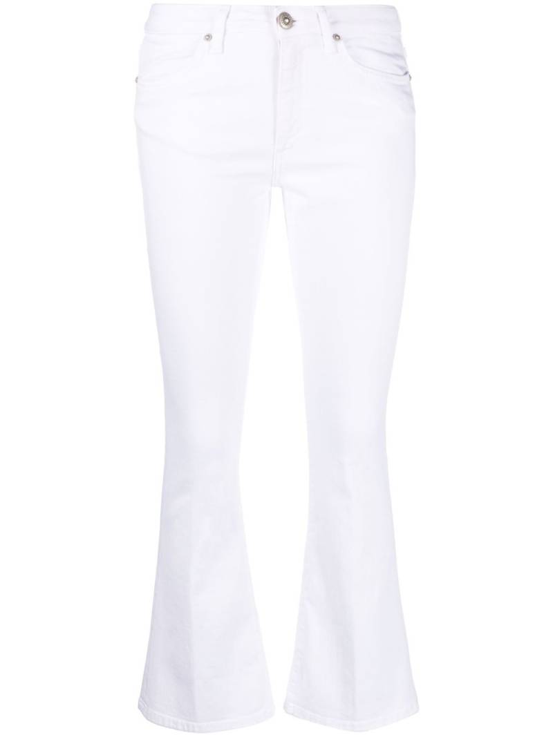 DONDUP flared-cuff cropped jeans - White von DONDUP