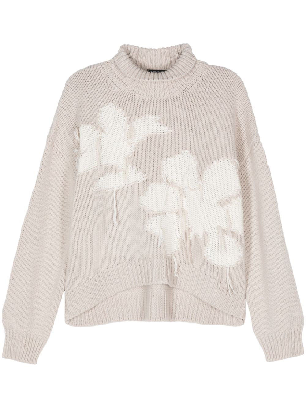 DONDUP floral-intarsia sweater - Brown von DONDUP