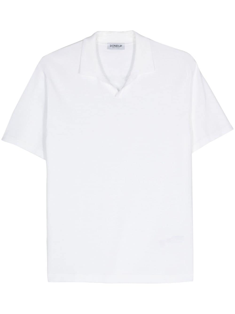 DONDUP knitted cotton polo shirt - White von DONDUP