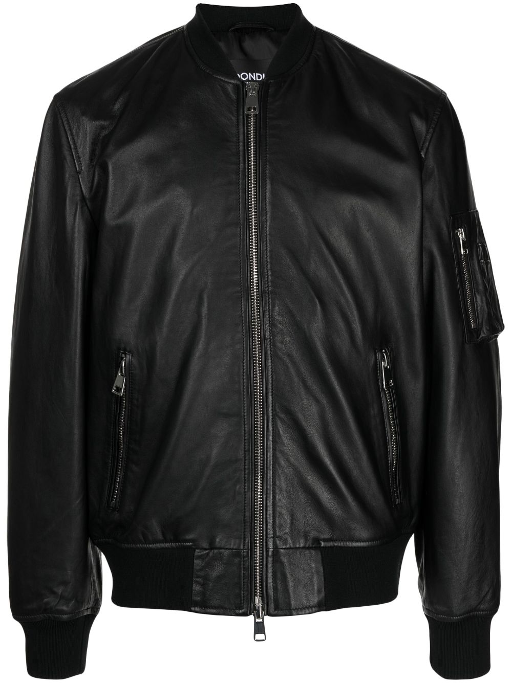 DONDUP leather bomber jacket - Black von DONDUP