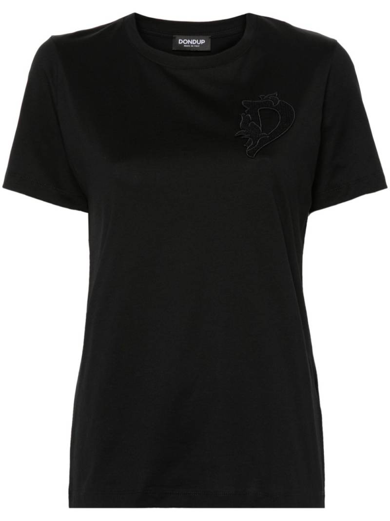 DONDUP logo-embroidered T-shirt - Black von DONDUP