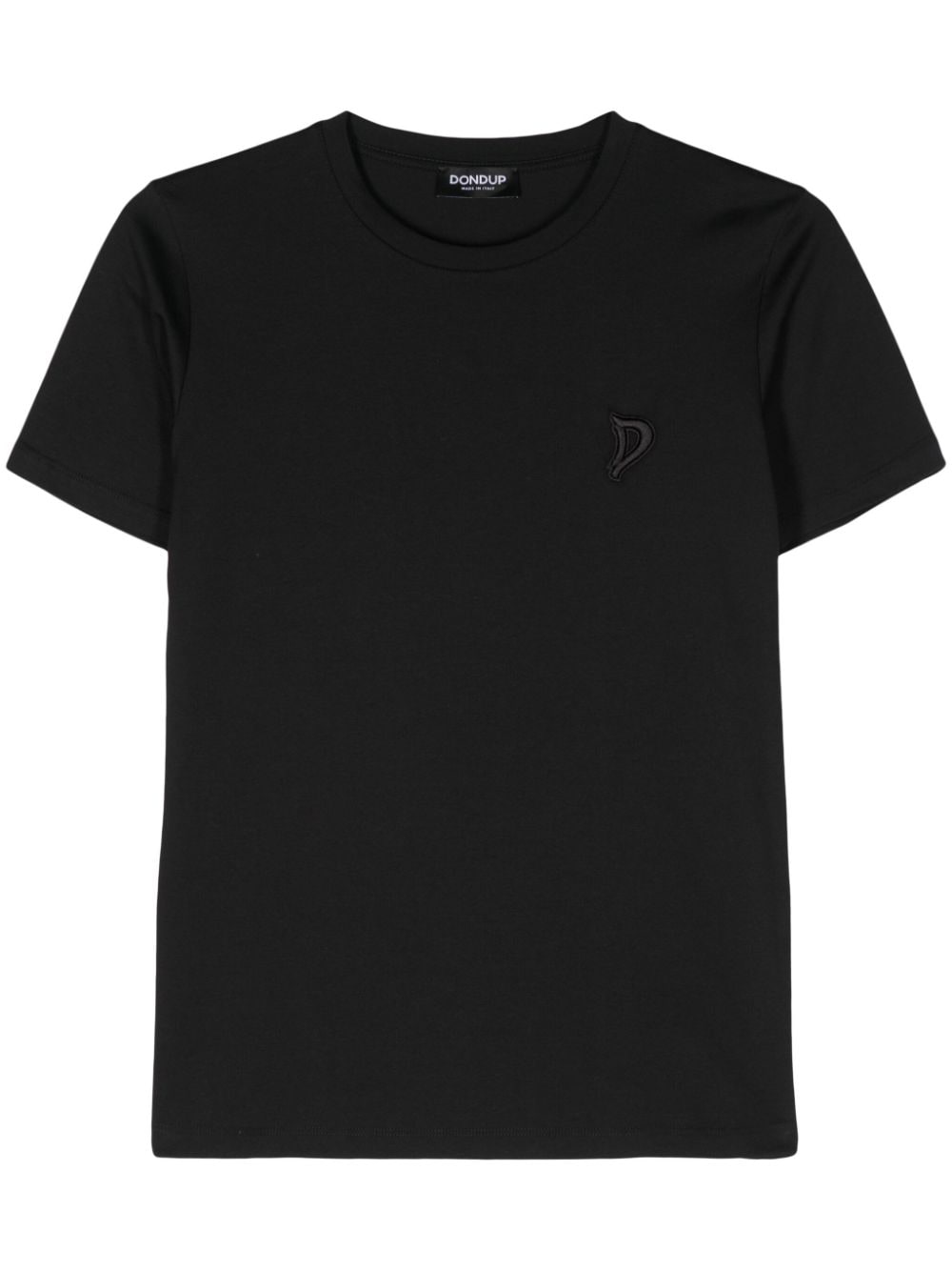 DONDUP logo-embroidered cotton T-shirt - Black von DONDUP