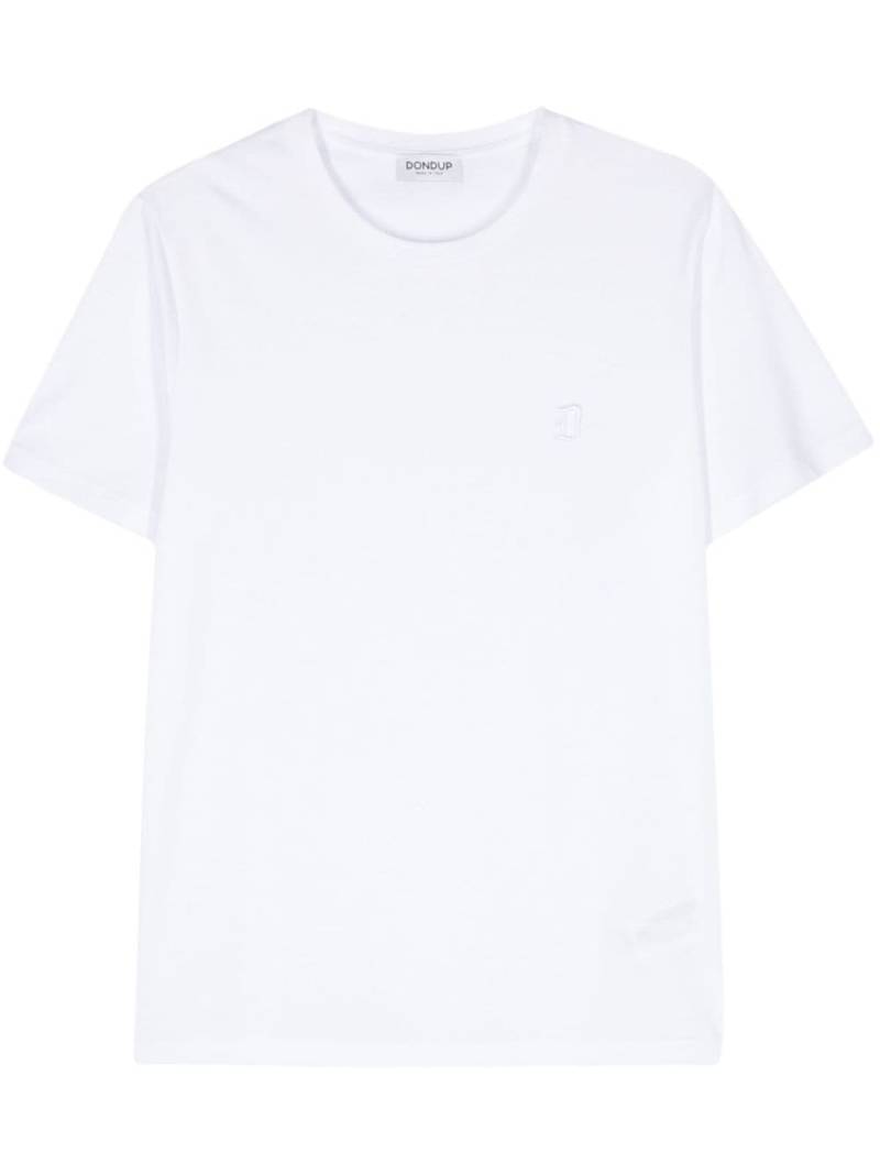 DONDUP logo-embroidered cotton T-shirt - White von DONDUP