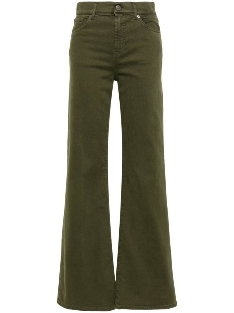 DONDUP logo-plaque trousers - Green von DONDUP