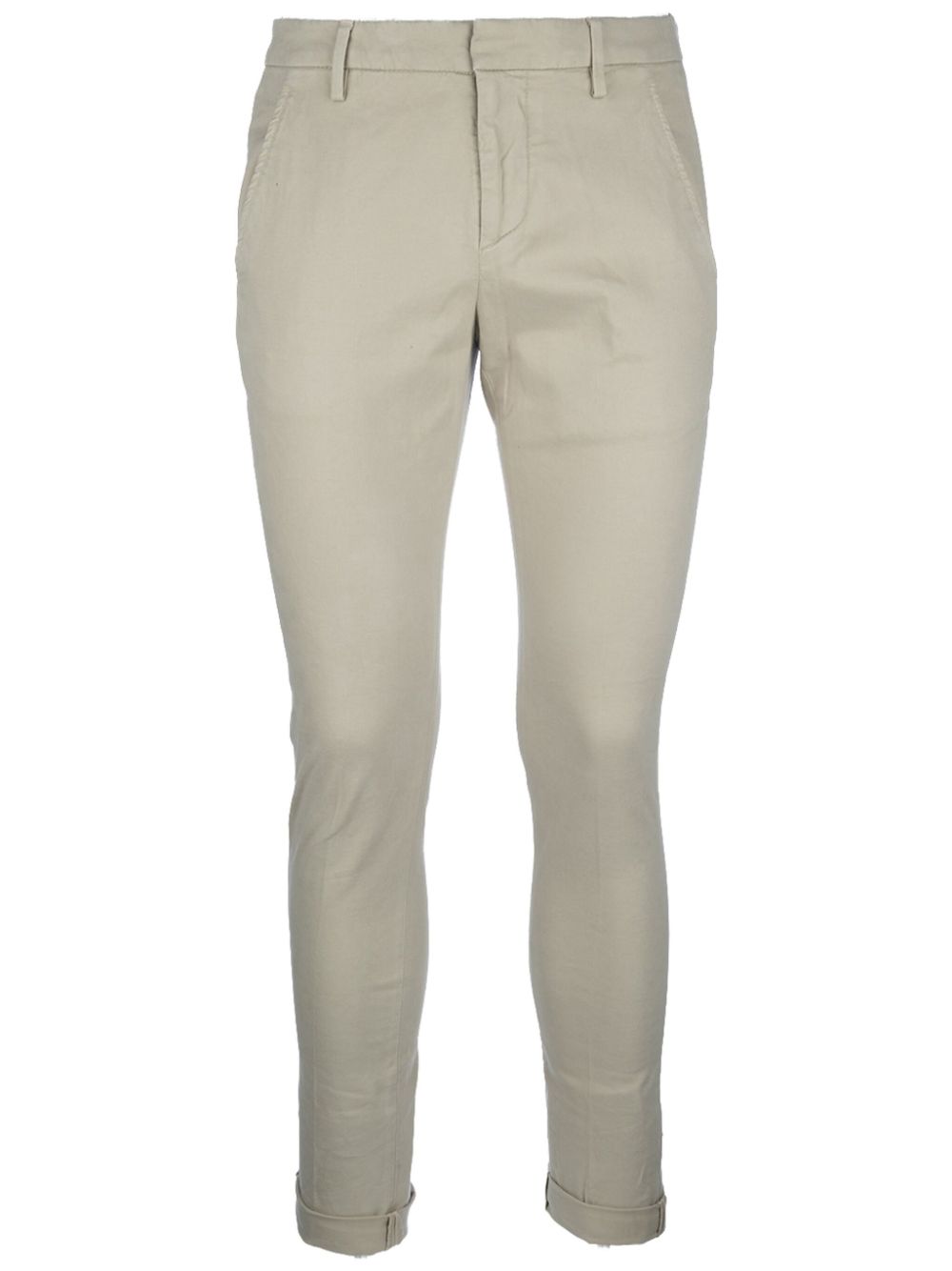 DONDUP logo-plaque trousers - Neutrals von DONDUP