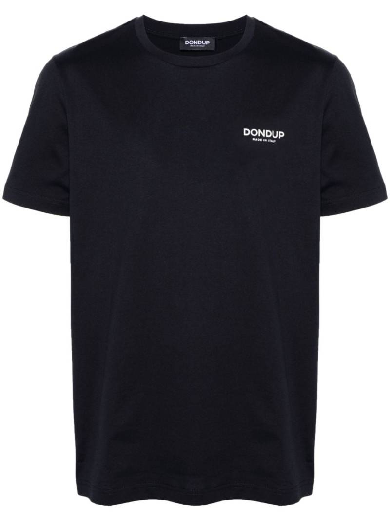 DONDUP logo-print cotton T-shirt - Blue von DONDUP