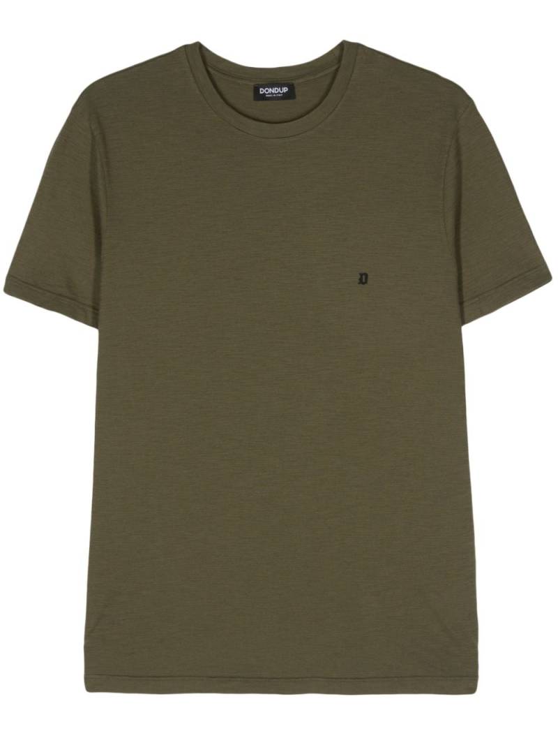 DONDUP logo-rubberised cotton T-shirt - Green von DONDUP