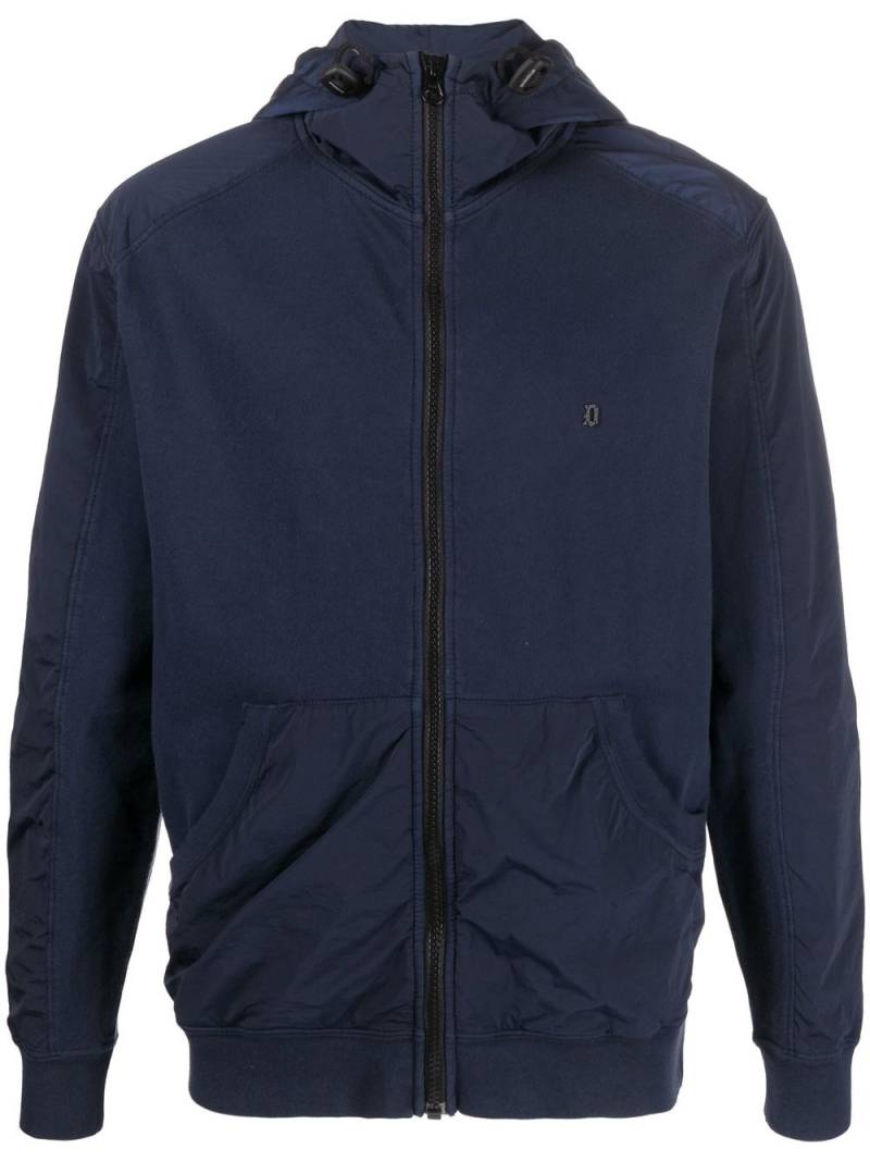 DONDUP long-sleeve cotton hoodie - Blue von DONDUP