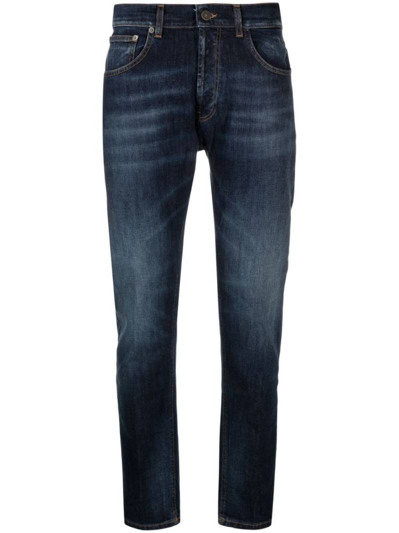 DONDUP low-rise tapered jeans - Blue von DONDUP