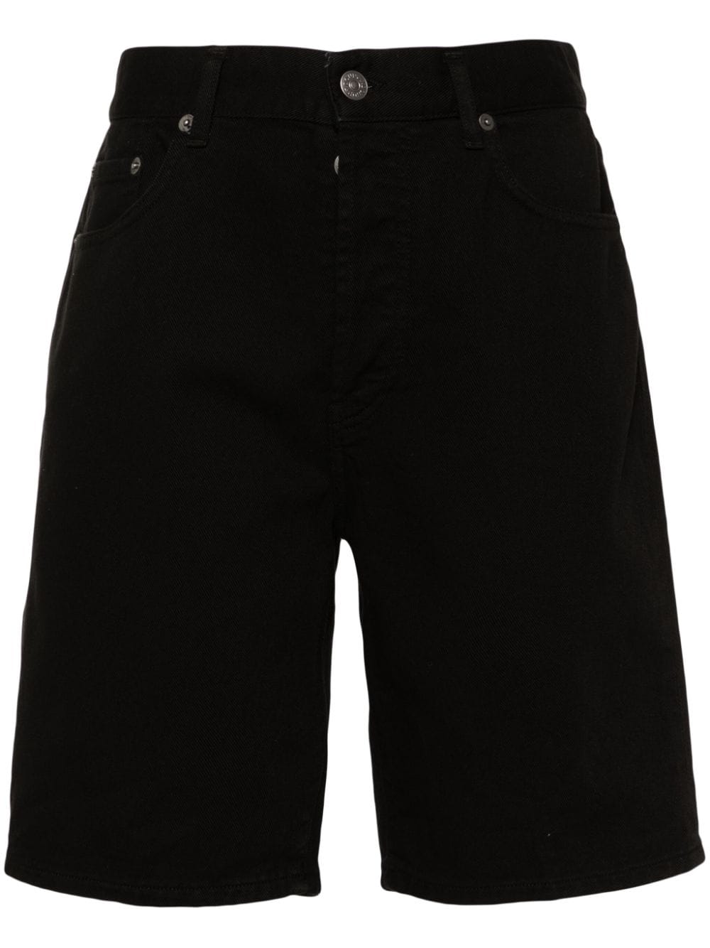 DONDUP mid-rise cotton shorts - Black von DONDUP