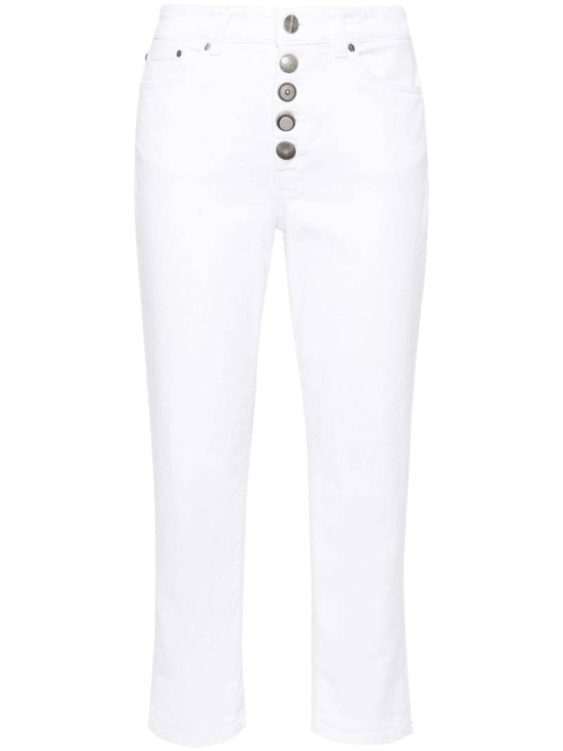 DONDUP mid-rise cropped jeans - White von DONDUP