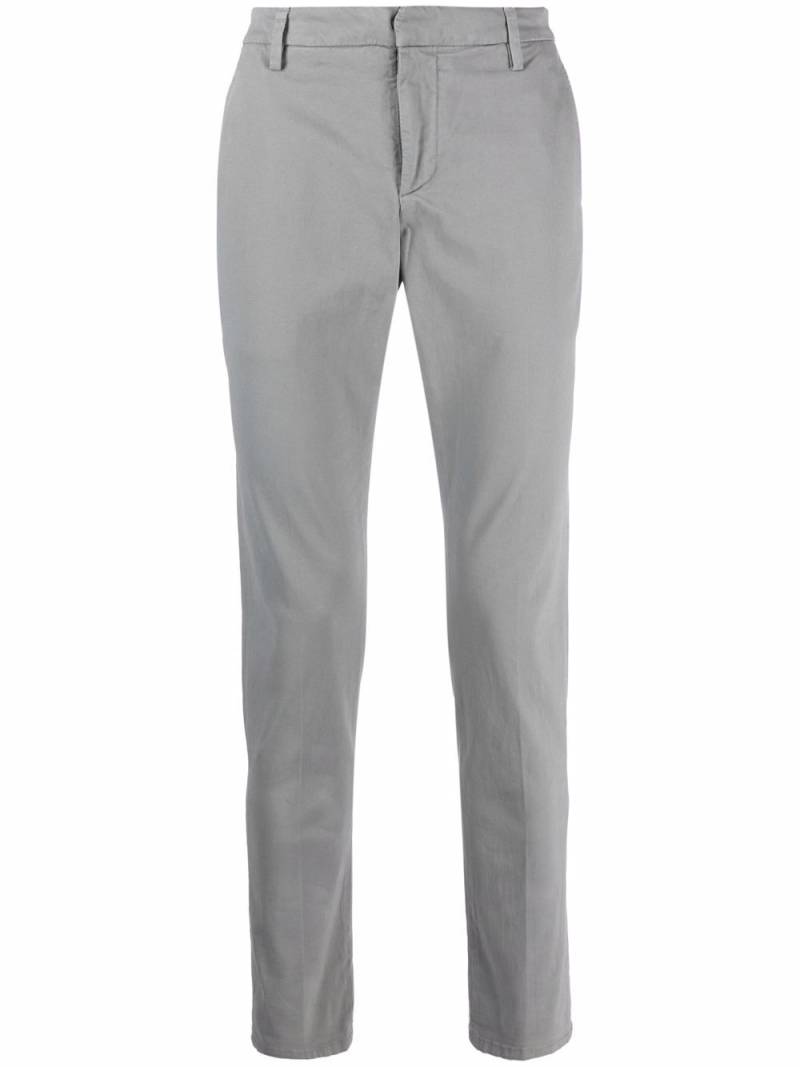 DONDUP mid-rise straight trousers - Grey von DONDUP