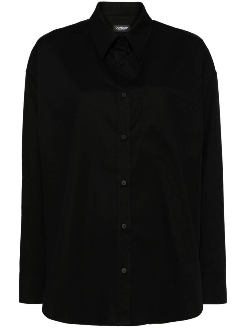 DONDUP oversized poplin shirt - Black von DONDUP