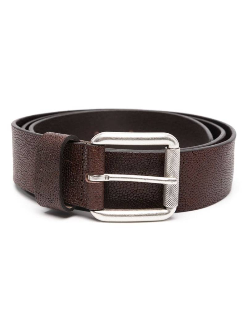 DONDUP pebbled leather belt - Brown von DONDUP