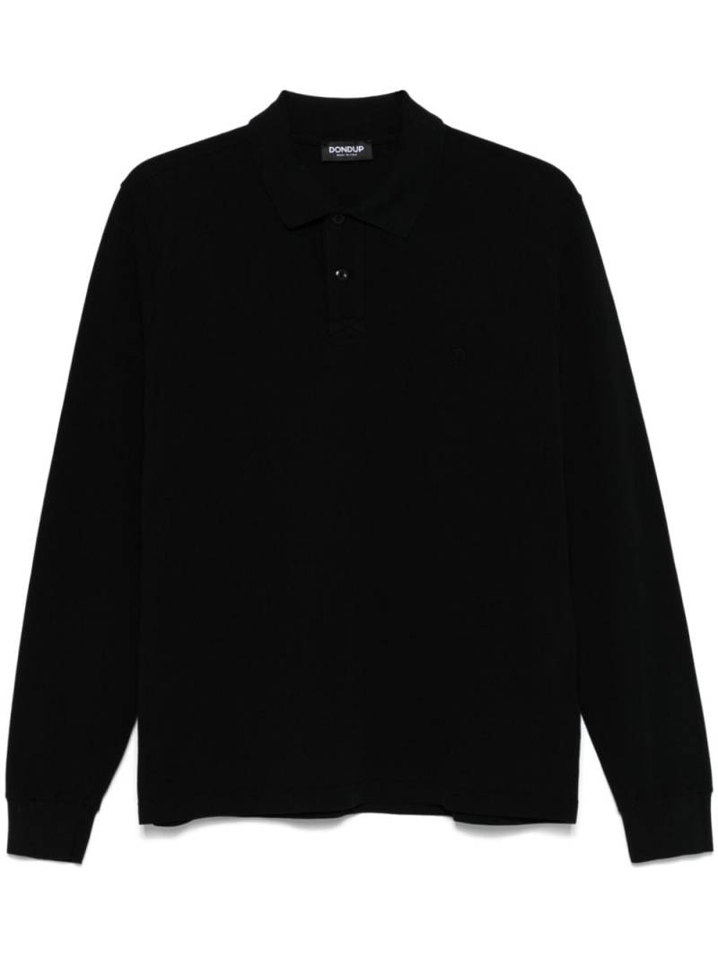 DONDUP piqué-weave polo shirt - Black von DONDUP