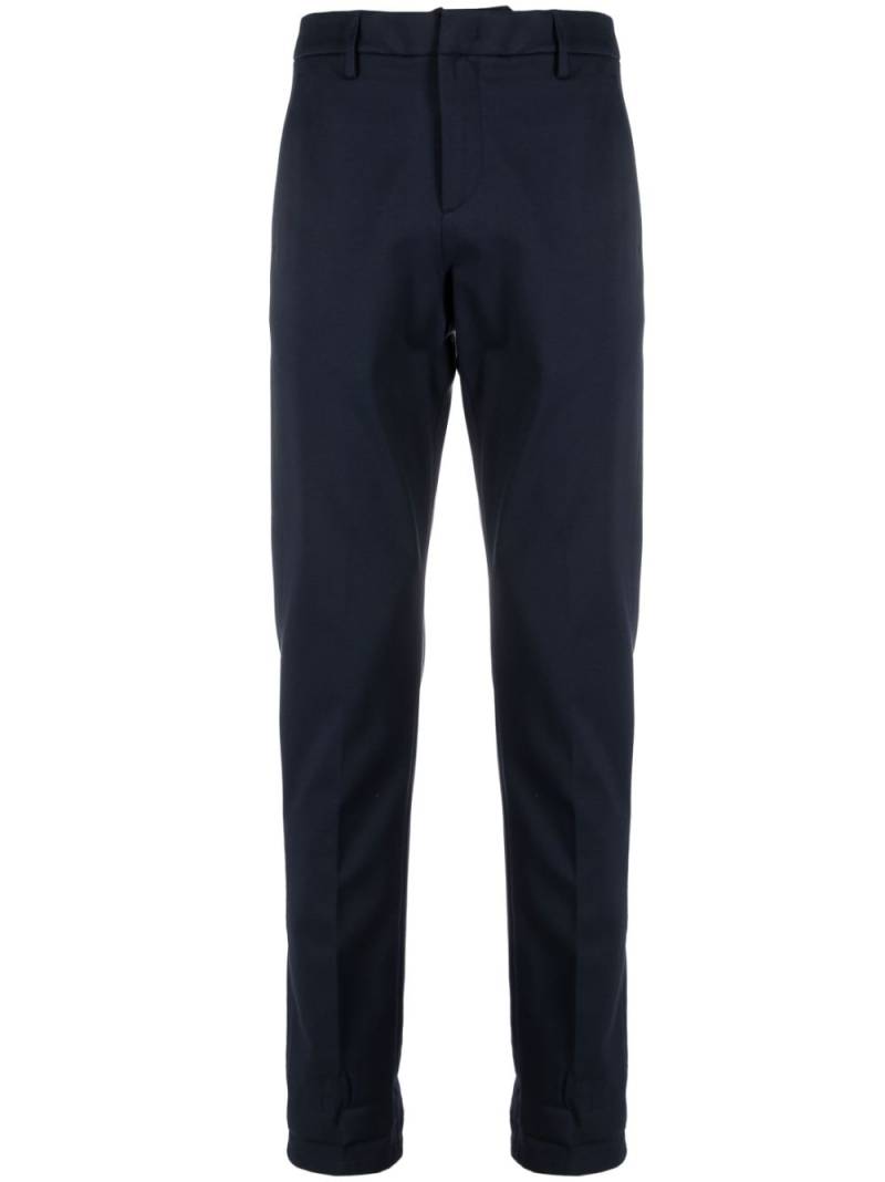 DONDUP pressed-crease tapered cotton trousers - Blue von DONDUP