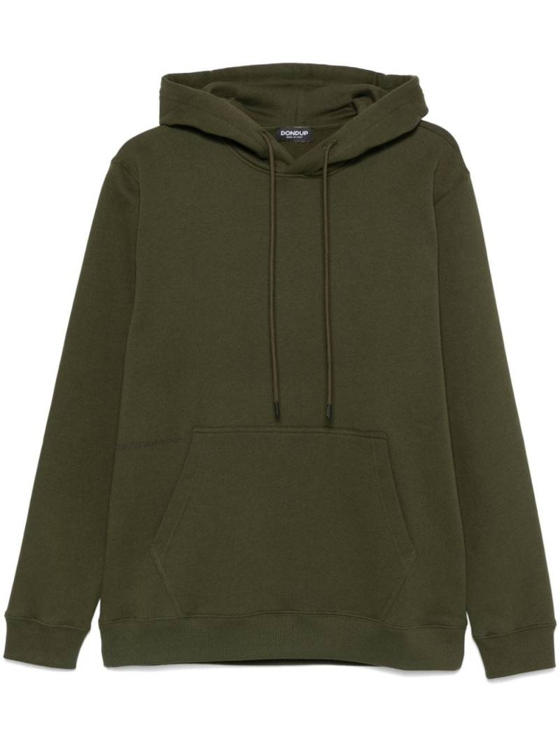 DONDUP raised logo-detail hoodie - Green von DONDUP