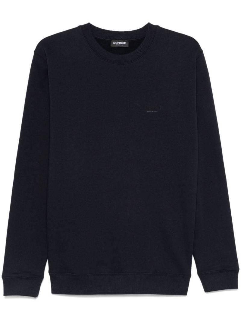 DONDUP raised logo sweatshirt - Blue von DONDUP